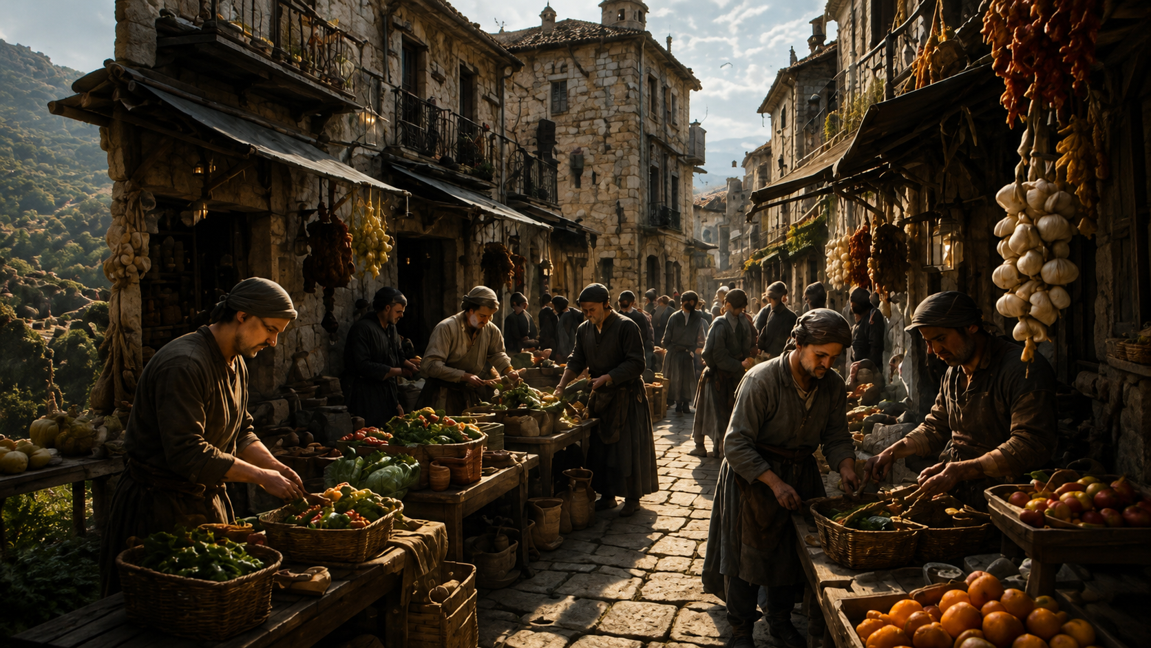 The Market at Fort Kael — trading post in the world of Ashwana